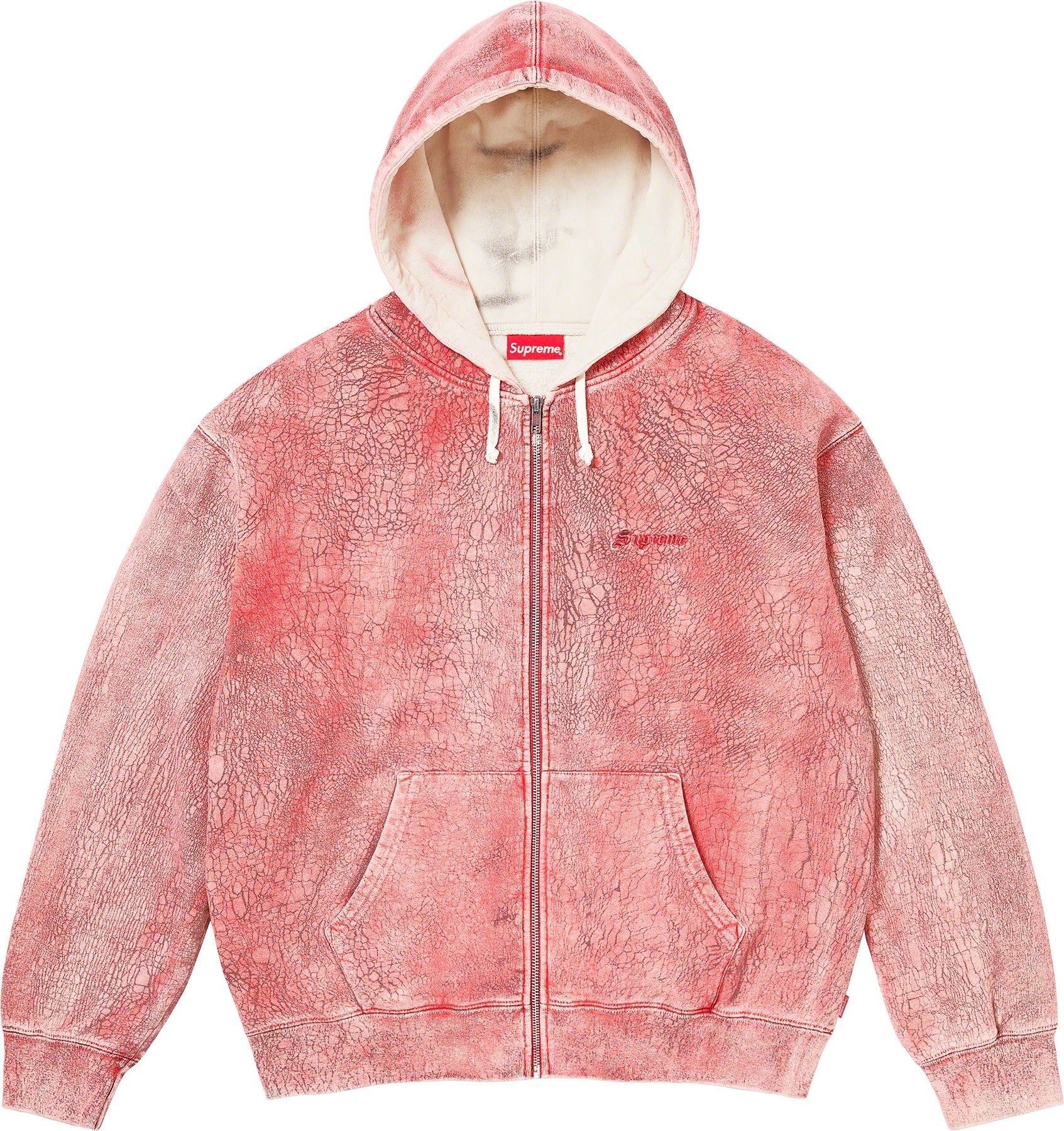 Crackle Zip Up Hooded Sweatshirt view 5